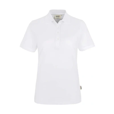 Afbeelding van HAKRO 110 Regular Fit Dames Poloshirt wit, Effen