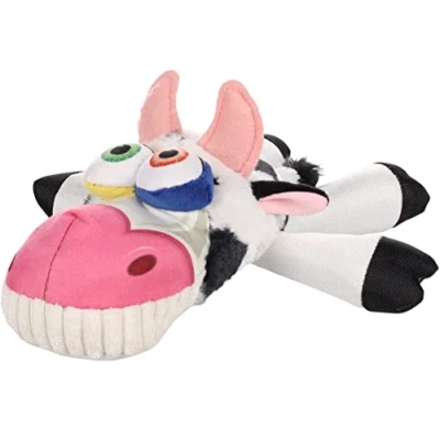 Afbeelding van &quot;Hondenknuffel Hoefa Koe Zachte en Pluche Zebra Beste Keuze voor Hondenliefhebbers&quot; Meerkleurig / 31 x 34cm