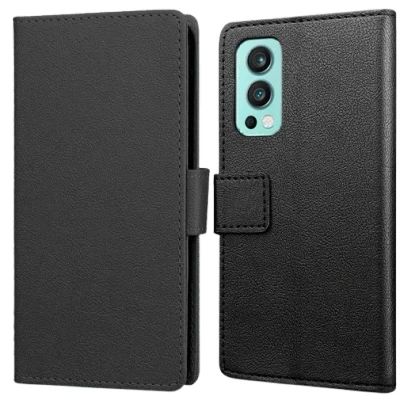 Afbeelding van Just in Case PU leer Book Zwart Oneplus Nord 2
