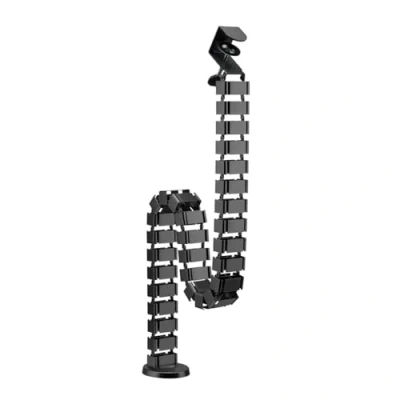 Afbeelding van LogiLink KAB0092 Kabelgoot, flexibel, klemversie, 1347 x 129 mm, zwart