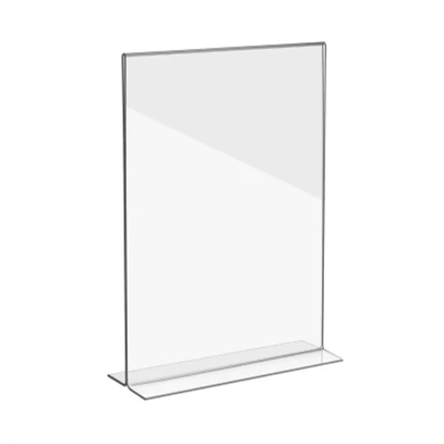 Afbeelding van A4 Folderhouder / Menukaarthouder Tafelhouder Polystyreen T Standaard type Basic