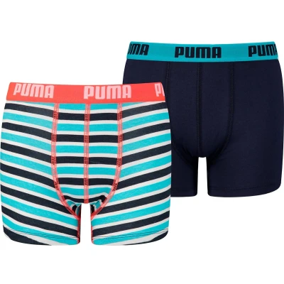Afbeelding van PUMA Jongens Basic Stripe Boxershort Maat 146/152