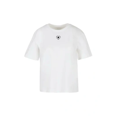Afbeelding van Mister Tee ONLY Heart Tshirt print, Dames, Maat: XS, White