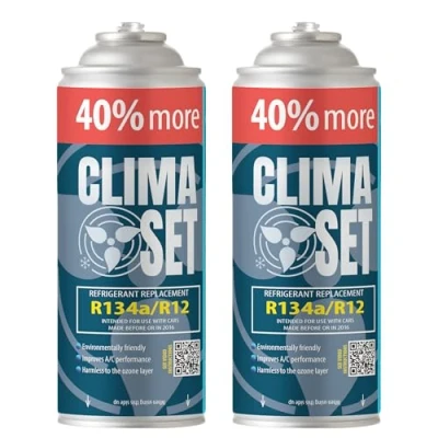Afbeelding van Clima Set Vervanging gas R134a 2x235g voor autoairconditioning auto&#039;s 1995 2016 koelmiddel auto airconditioning