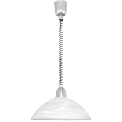 Afbeelding van EGLOÂ LordÂ 2Â Â HanglampÂ 1Â LichtsÂ Ã ̃360mm.Â Zilver,Â Nikkel MatÂ Wit