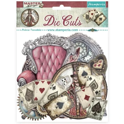 Afbeelding van Stamperia Die Cuts for Scrapbooking, Albums, Card Making, Bullet Journalling and More, Laser Cut Cardboard Shapes, Easy to Glue, Perfect Hobbies, Crafts, Gifting (Master of Magic) (Assorted)