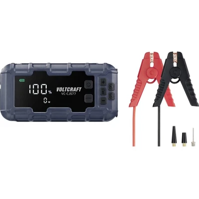 Afbeelding van VOLTCRAFT Snelstartsysteem VC CJS77 16533725 Starthulpstroom: 600 A 2x USB contact, Laad en opslagstation, Elektronische bescherming, Compressor,