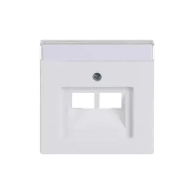 Afbeelding van Busch Jaeger centraalplaat voor datadoos 2 x RJ45 studiowit glanzend 1803 02 84