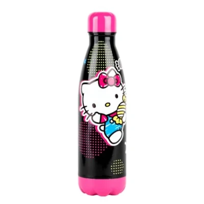 Afbeelding van Hello Kitty candy isolerende waterfles roestvrijstaal lekvrije draaidop 0,5ml