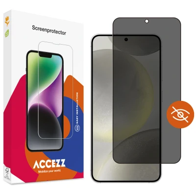 Afbeelding van Screenprotector Samsung Galaxy S24: Accezz Gehard glas Privacy