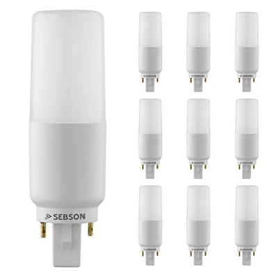 Afbeelding van SEBSON G24 LED Lamp 7W vervangt 50W 660lm Neutraal Wit 4000K Niet Dimbaar 220 Stralingshoek Lichtbron 230V G24d Universele Fitting Set van 10