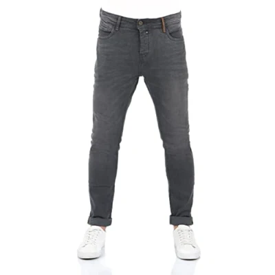 Afbeelding van riverso RIVToni Tapered Herenjeans, tapse pasvorm, katoen, denim, stretch, zwart, blauw, grijs, W29, W30, W31, W32, W33, W34, W36, W38 en W40, 30W / 32L