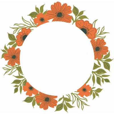Afbeelding van Sizzix Layered Clear Stamps Botanic Wreath 6pcs
