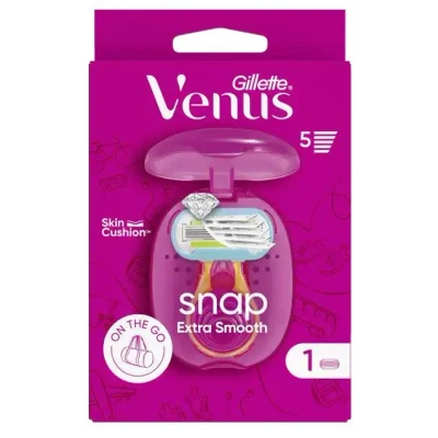 Afbeelding van Gillette Venus Snap Smooth Extra 1 Mini handvat Met Navulmesje