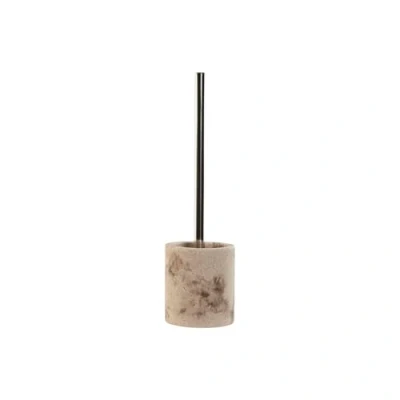 Afbeelding van Toiletborstel Home ESPRIT Crème Zilverkleurig Hars Polyethyleen 10,5 x 37 cm