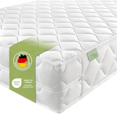 Afbeelding van Dreamstar Ergo Flex XXL Duo I Koudschuimmatras met 7 zones, 22 cm hoog, Öko Tex gecertificeerd, hardheidsgraad 2 en 3, 90 x 190