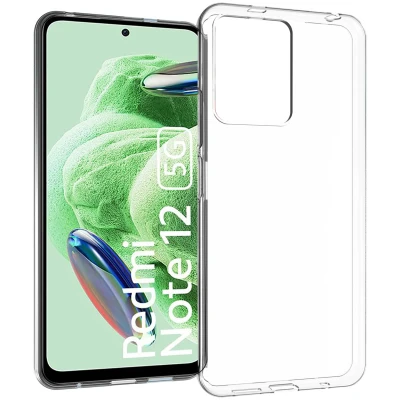 Afbeelding van Xiaomi Redmi Note 12 (4G) Hoesje Siliconen en TPU (zacht) Accezz Softcase/Backcover Transparant Telefoonhoesje