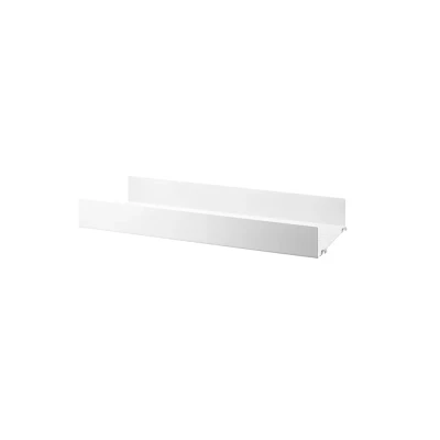 Afbeelding van String metalen plank wit, 58x20 cm, hoge rand