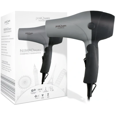Afbeelding van Postquam Electrical Items PLUS Infinity Travel Hairdryer Hair Styling Tool, Maat: One Size, Black