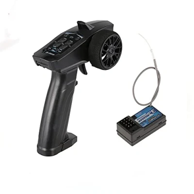 Afbeelding van WANGCL RC Auto Ontvanger en Zender controller kit 91803G Zender+RX41 2.4 GHz 3CH voor Boot
