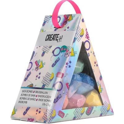 Afbeelding van Create it! Bad bruisballen driehoek 10 pack Diamant 8712916098652