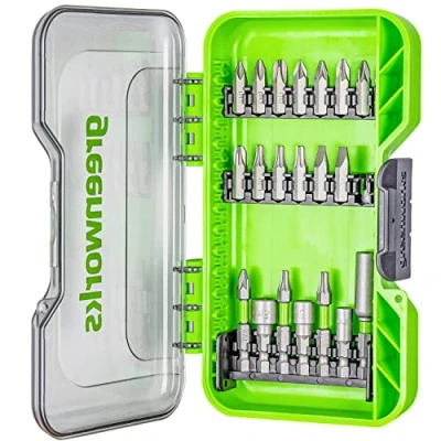Afbeelding van Greenworks geharde schroefbitjes (20 delige set Pick and Click bitjes geschikt voor alle accuboren)