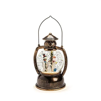 Afbeelding van Kerstlantaarn met sneeuwpoppen Konstsmide 20 cm (LED, Batterijen, Timer)