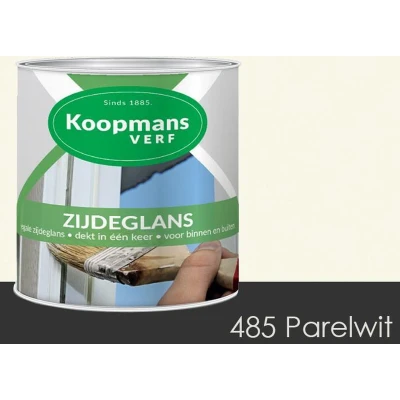 Afbeelding van koopmans zijdeglans 485 parelwit 0.25 ltr