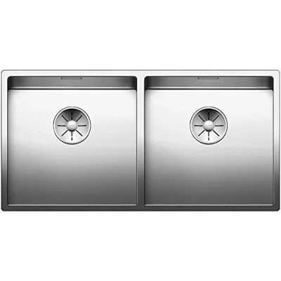 Afbeelding van Blanco dubbele spoelbak Claron 400/400 IF vlakbouw 521617