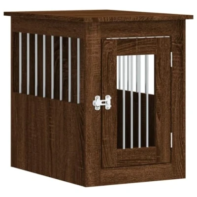 Afbeelding van vidaXL Hondenbench 45x62x59 cm bewerkt hout bruin eikenkleur