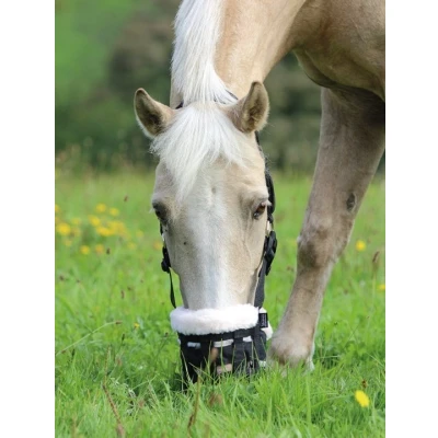 Afbeelding van Shires Deluxe graasmasker zwart maat:full