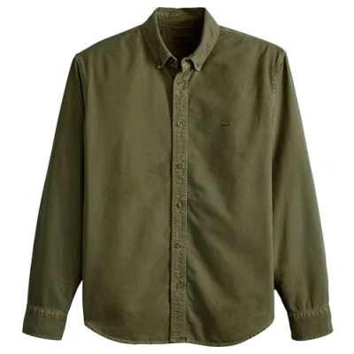 Afbeelding van Levi&#039;s Authentic Overhemd, Heren, Maat: Small, Cycle olive garment dye