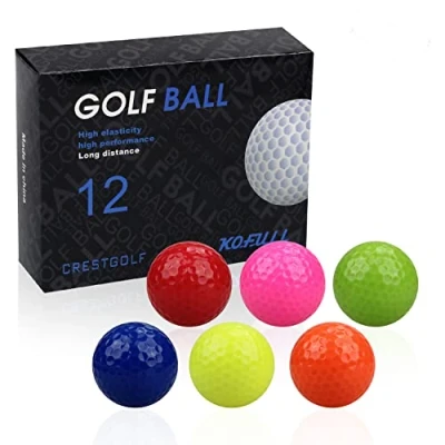 Afbeelding van Kofull Set van 12 kleurrijke mini golfballen voor golftraining (meerkleurig)