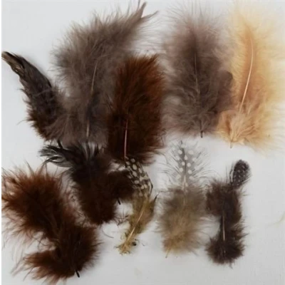 Afbeelding van Marabou Knutselveren 5 13 cm 18 stuks Aardetinten