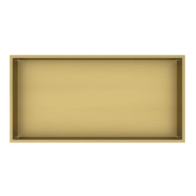 Afbeelding van Best Design Nancy inbouwnis Lotus 61x30.5x7 cm mat goud