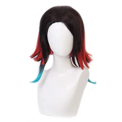 Afbeelding van HIROAKIYA Enmu Wig, Demon Slayer Kimetsu no Yaiba Cosplay Wig with Cap