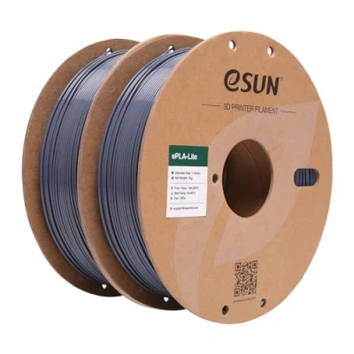 Afbeelding van eSUN PLA filament 1,75 mm, aangepast voor 3D printer, maatnauwkeurigheid +/ 0,03 1 kg (2,2 lb) spoel printing printers (Grijs, 2KG)