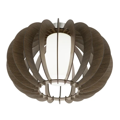Afbeelding van EGLOÂ StellatoÂ 3Â Â PlafondlampÂ Ã ̃40cmÂ Nikkel MatÂ Bruin,Â Wit