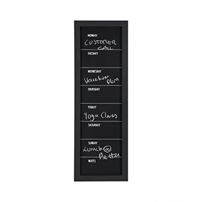 Afbeelding van Bi Office Krijtbord weekplanner, 30 x 90 cm, zwart frame