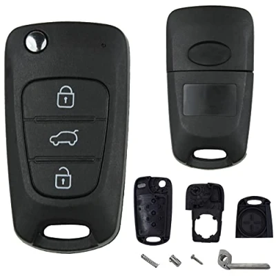 Afbeelding van KONIKON Autosleutel behuizing sleutel klapsleutel geschikt voor Hyundai i10 i20 i30 ix35 Elantra KIA Cee&#039;d Picanto Rio