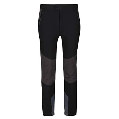 Afbeelding van Regatta Technische broek, Junior Tech Mountain, waterafstotend en rekbaar, uniseks, kinderen, zwart/Ash, FR: 4XL (maat fabrikant: 14 YR)