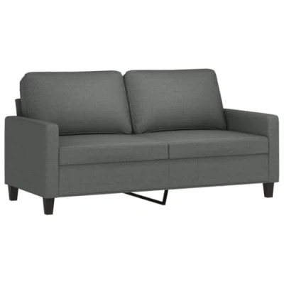 Afbeelding van Tweezitsbank 140 cm stof donkergrijs