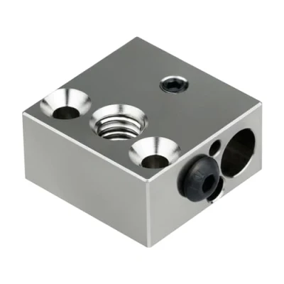 Afbeelding van Bijgewerkt Hoge Temperatuur CR 10 Geplateerd Koper Heater Blok voor MK8 Extruder Creality Alle Metalen Hotend Ender 3 s V2 Pro 5 CR10 S4 S5 3D Printer (koper)