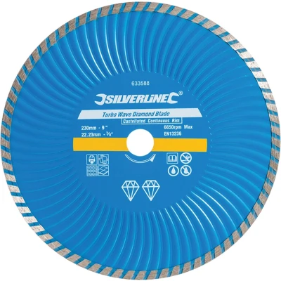 Afbeelding van Silverline Diamant Turbo Wave snijschijf 230mm
