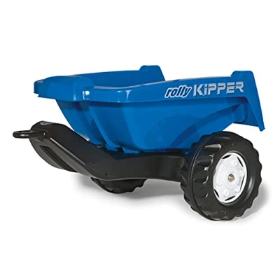 Afbeelding van ROLLY TOYS 128846 Kipper RollyKipper II voor kindervoertuigen (blauw, kinderen van 2,5 10 jaar, eenassige aanhanger, met kantelfunctie)