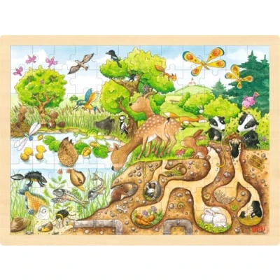 Afbeelding van Goki Puzzel Natuur, 96st.