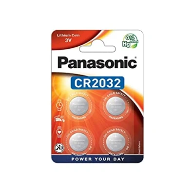 Afbeelding van Panasonic CR2032 Lithium knoopcel, 3 V, 225 mAh, 4 x 12 blisterverpakking, stuks