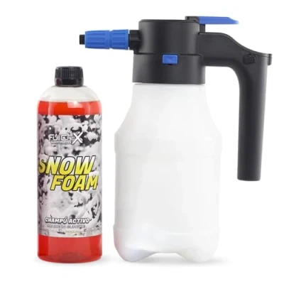Afbeelding van FULLCARX Shampoo met automatische elektrische drukspuit, actief schuim, pH neutraal accu en USB oplader, buitenreiniging van de auto, professionele detailingproducten