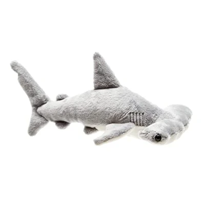 Afbeelding van Uni Toys Hamerhaai 26 cm (lengte) pluche vis, haai dier, knuffeldier