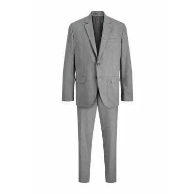 Afbeelding van Jack &amp; Jones Premium SET Einreihiger Jprtheo Regular FIT Kostuum, Heren, Maat: 46, Light grey melange